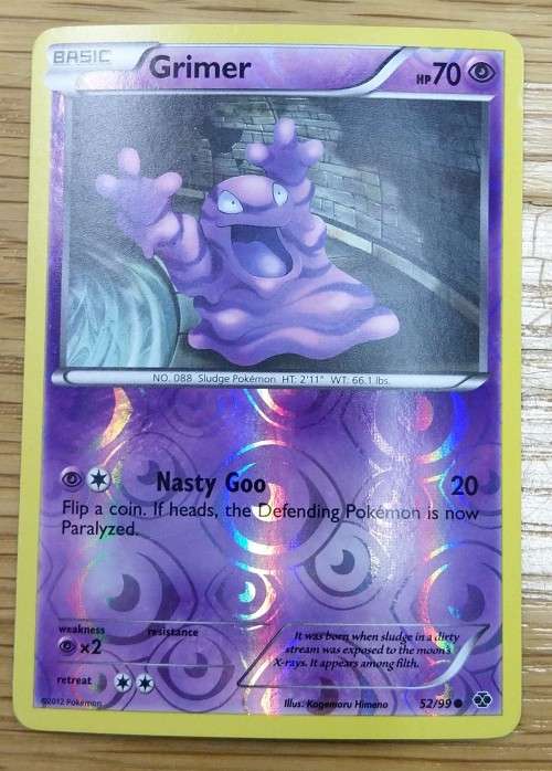 Trading Cards POKEMON CARDS Grimer 52/99 Reverse Holo Next